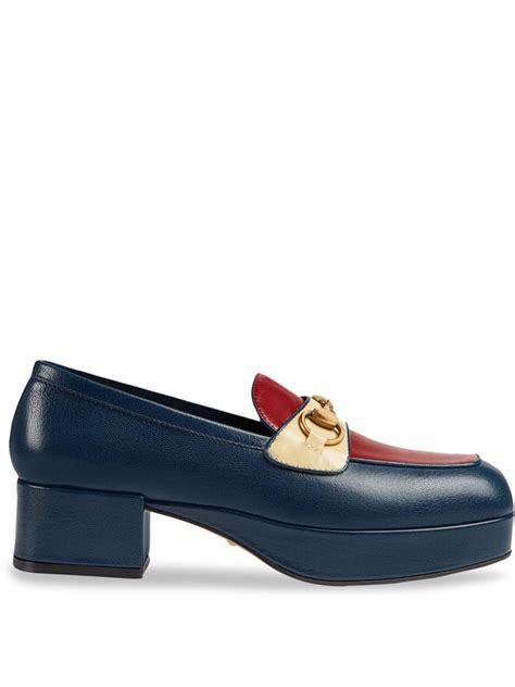 gucci blue horsebit loafers|gucci platform horsebit loafers.